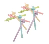 VERDANVERSE 20pcs Macaron Color Plastic Bird Perches for Cage Horizontal Perch Stands with Hook for Parakeets Cockatiels Parrots Easy Install Millet Holder Accessory for Small Bird Cages