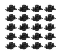 VERDANVERSE 20pcs Microphone Antenna Base Holder Plastic Mic Stand Mount for Receiver Antenna Replacement Parts Lightweight Repair for Stage Music Festival Live Show Conference Use