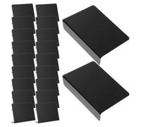 VERDANVERSE 20pcs Mini Black Chalkboard Signs for Restaurant Menu Display, Easy to Wipe Pvc Material with Smooth Surface, for Dessert Counter and Display Racks