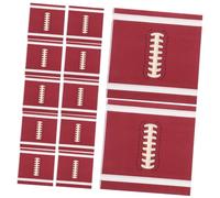 VERDANVERSE 20pcs Rugby Themed Disposable Napkins Soft and Highly Absorbent Cocktail Towels for Football Parties and Sports Events Fun Design for Quick Cleanup for Birthday Celebrations and