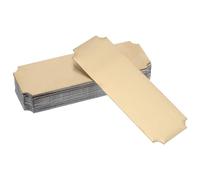 VERDANVERSE 20pcs Stainless Steel Stamping Tags with Smooth Lightweight Rectangle Design, Reusable Metal Business Card Blanks for Office and Events Name Plate Desk Use