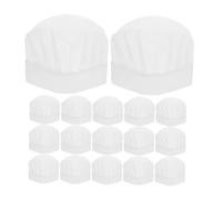 VERDANVERSE 25pcs Boys and Girls Reusable Chef Hats White Kitchen Caps for Boy Girl Comfortable Non-woven Fun Design for Cooking and Baking Activities