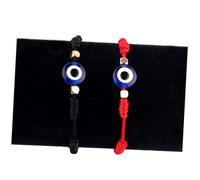VERDANVERSE 2pcs Adjustable Braided Evil Eye Bracelet for Men Women Handmade String Lucky Wristband Skin-friendly Material Minimalist Style Friendship Jewelry