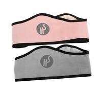 VERDANVERSE 2pcs Adjustable Fleece Ear Muffs for Winter Soundproof Ear Warmers for Men and Women Soft Sleeping Earmuffs Stylish Cold Weather Covers Pink Grey