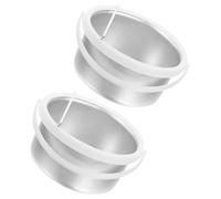 VERDANVERSE 2pcs Aluminum Wax Pot Replacement Liner 400cc Non-stick Wax Bowl for Professional Hair Removal Warmer Inner Melt Cups Suitable for Portable Machines