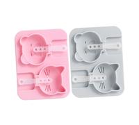 VERDANVERSE 2Pcs Animal Shape Silicone Popsicle Molds for DIY Summer Treats Reusable Lollipop and Pudding Moulds Food-Grade Flexible Ice Lolly Tray for Healthy Snacks