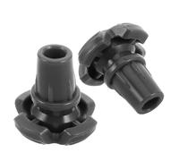 VERDANVERSE 2pcs Anti-Slip Rubber Walking Stick Tips with Quad Design for Enhanced Stability Wear-Resistant Cane Foot Covers Easy Installation Replacement for Hiking and Outdoor Use Inner