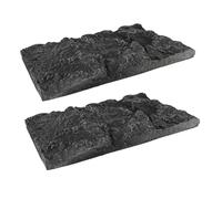 VERDANVERSE 2pcs Aquarium Background Poster Stone Texture Realistic Fish Tank Backdrop for Turtle Reptile Tanks Lightweight Decoration for Enhanced Aquatic Environment