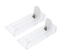 VERDANVERSE 2pcs Auto Push Transparent Cigarette Display Cases Single Side Pushers Smoke Rack for Supermarket Convenience Store Use