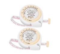 VERDANVERSE 2pcs Automatic Retractable Tailor Tape Measure Dual-Sided Soft Body Measuring Tape for Waist and Health Tracking with High Accuracy and Portable Design