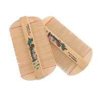 VERDANVERSE 2Pcs Bamboo Tooth Comb Dense Fine Tooth Dandruff and Lice Comb for Hair Care Anti-static Multipurpose Scalp for Home Use and Tangle Detangling