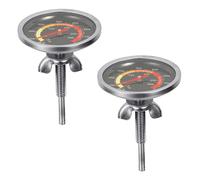 VERDANVERSE 2pcs Barbecue Oven Thermometer Accurate Dial Temperature Gauge for Cooking High Temperature Resistant for Roasting Chicken Essential Food Thermometer for Family Use