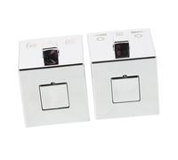 VERDANVERSE 2pcs Bathroom Faucet Handle Replacement Kit Shower Mixer Valve Water Temperature Regulator Shower Connector Suitable for and Basins