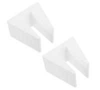 VERDANVERSE 2pcs Bathroom Scale Stand for Digital Weight Scale Plastic Anti-slip Base with Scratch Resistant Surface Modern Minimalism Design for Easy Access Storage at Home or Closet