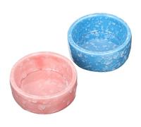 VERDANVERSE 2pcs Ceramic Small Pet Food Bowls for Hamsters and Squirrels with Smooth Surface and Safety Features, Suitable for Feeding Small Animals Such as Guinea Pigs and Hamsters