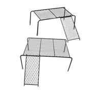 VERDANVERSE 2pcs Chicken Coop Feeding Rack with Ladder Multi Functional Chicken Feeding Holder and Poultry Rack Platform for Small Pets Durable Climbing for Hamsters and Poultry