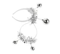 VERDANVERSE 2Pcs Disco Ball Headband Sparkly Role Playing Costume Accessory for Parties Concerts Halloween and Year Eve Celebrations Attention Grabbing Headpiece for All