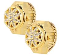 VERDANVERSE 2pcs Electronic Digital Ring Watch for Women Shiny Diamond Designed Watch for Casual Wear Unique Stylish Jewelry for Lady Girls