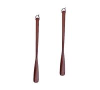 VERDANVERSE 2PCS Extra Long Wooden Shoehorns Lightweight Shoe Lifters for Easy Use by Elderly Pregnant Women Convenient Shoe Helpers for Daily Life