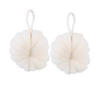 VERDANVERSE 2pcs Flower-Shaped Bath Scrubber Gentle Exfoliating Shower Mesh Pe Material Body Scrubber for Relaxing and Enjoyable Bath Soft and Elastic Design