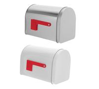 VERDANVERSE 2pcs Gift Postage Box Mailbox Small Treats Containers Chocolate Candies Containers Empty Candy Hanging Mail Organizer Small Cookies Tinplate