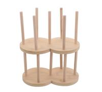 VERDANVERSE 2pcs Glass Fermentation Weights Holder with 2 Compartments 7.8cm, Mason Jar Weights Storage Rack for Pickling and Fermenting Kits, Kitchen Countertop Organizer