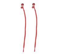 VERDANVERSE 2PCS Handcrafted Red Rope Bracelets Durable Woven Rope Bangle with Ceramic Accents for Couples Friends and Special Occasions