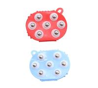 VERDANVERSE 2pcs Handheld Steel Ball Massagers for Pain Relief Back Massager and Neck Relaxer Muscle Roller Stick for Full Body Random Color
