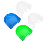 VERDANVERSE 2Pcs Hanging Bird Bath for Cage Parrot Bath Cube with Curved Basin Lightweight Bird Bathtub for Parrots Sparrows Budgies Practical and Creative Pet Bathing Supplies