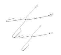VERDANVERSE 2pcs Heavy Duty Stainless Steel Grabber Tool Long Reach Trash Grabber Stick Senior Litter Pickers Pick up Tool for Elderly Garbage Gripper Tongs