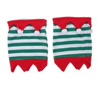 VERDANVERSE 2pcs Horse Front Leg Gaiters Breathable Protective Wraps Standing Boots Comfortable Striped Covers for Holiday Parties and Festive Shows