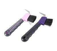 VERDANVERSE 2pcs Horse Itching Brush Horse Grooming Cleaning Hoof Pick Tpe Material Random Color