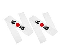 VERDANVERSE 2Pcs Japanese Style Karate Headband for Men, Workout and Exercise Headband, Decorative Samurai Ninja Bandana, Sports Headwear for Martial Arts Training and Fitness
