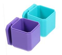 VERDANVERSE 2pcs Leakproof Silicone Sauce Cups with Lids Travel Salad Dressing Containers Portable Condiment Holders for Kitchen Outdoor Picnic Barbecue Party