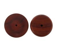 VERDANVERSE 2pcs Leathercraft Tools Round Wood Edge Burnisher for Edge Smoothing and Scratch Removal, Wooden Polishing Pads Suitable for Home and Leather Crafting Projects