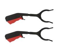 VERDANVERSE 2pcs Lightweight Reacher Grabber Tool for Trash Pickup Handy Litter Picker for Elderly and Disabled Durable Plastic Claw Grabber for Mobility Tasks