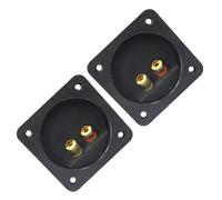 VERDANVERSE 2pcs Loudspeaker Terminal Connectors Square Screw Cup Accessories for Speaker Box Surface Mount Installation with Material and Stable Connection