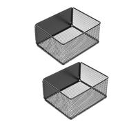 VERDANVERSE 2pcs Magnetic Fridge Side Basket Small Hollow Organizer with Strong Magnets for Refrigerator Storage Rack Kitchen Spice Rack for Easy Access and Multipurpose Countertop