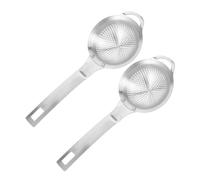 VERDANVERSE 2pcs Mini Stainless Steel Mesh Tea Filter Strainers with Ergonomic Handles for Loose Leaf Tea Matcha Sifter Travel-Friendly Small Kitchen Sieve Juice Oil Fruits Vegetables