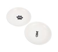 VERDANVERSE 2pcs Multi-functional Pet Feeding Bowl Ceramic Kitten Food Bowl Cat Dishes Stand