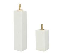 VERDANVERSE 2pcs Nano White Corundum Aquarium Air Stones for Fish Tank Oxygen Pump, Ultra-fine Atomization Bubble Stone Set (small + Medium) for Aquarium Supplies and Water Aeration