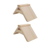 VERDANVERSE 2Pcs Natural Wooden Pigeon Perch Stand Pet Rest Rack for Budgies Doves Parrots Cage Accessories