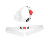 VERDANVERSE 2pcs Ninja Hachimaki Headband Breathable Polyester Karate Bandana for Chefs Samurai Costume Comfortable Japanese Style Hair Accessory for Men Women