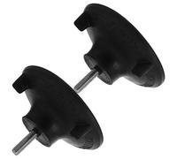 VERDANVERSE 2pcs Non-Slip Suction Cup Rubber Feet with Screw for Elderly Chair Replacement Bathroom Stool Leg Caps Stable Commode Chair and Shower Seat Accessories Medical Stool Parts