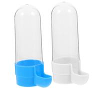 VERDANVERSE 2Pcs Parrot Feeder Bird Food and Water Bowl Cage Mounted Automatic Feeder for Budgies Cockatiels Canaries Convenient Spill Bird Feeding Accessory with Random Color Random Color