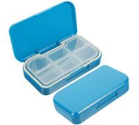 VERDANVERSE 2Pcs Portable Pill Organizer Box Food-Grade Medicine Storage Case with Buckle Design Daily Dispenser for Travel and Home Use