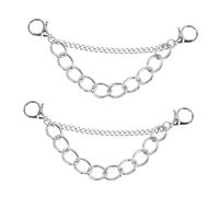 VERDANVERSE 2pcs Punk Style Metal Shoe Charms Durable Shoe Chains for Clogs and Sneakers Unique Fashion Accessories to Transform Your Look Instantly