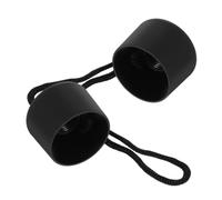 VERDANVERSE 2pcs Replaceable Plastic Umbrella Handle Grip Ergonomic Design for Rain and Sun Umbrellas Replacement Handles Round Matte Finish