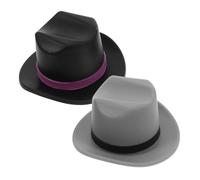 VERDANVERSE 2pcs Reusable Silicone Hat Wine Stoppers Bottle Caps with Decorative Cowboy Design Versatile Fit for Wine Beer Drinks Easy Seal Removal for Parties Bars Festivals