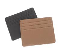 VERDANVERSE 2pcs RFID Blocking PU Leather Card Sleeves Lightweight Social Security Bank Card Protectors Anti-Theft Id Holder for Students Office Security Staff in